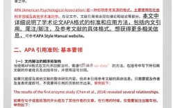 中文参考文献APA格式有哪些具体要求？