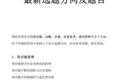 物流选址的参考文献汇总