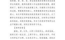 小学教育案例分析有何关键价值？