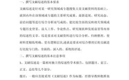 课题研究文献综述怎么写