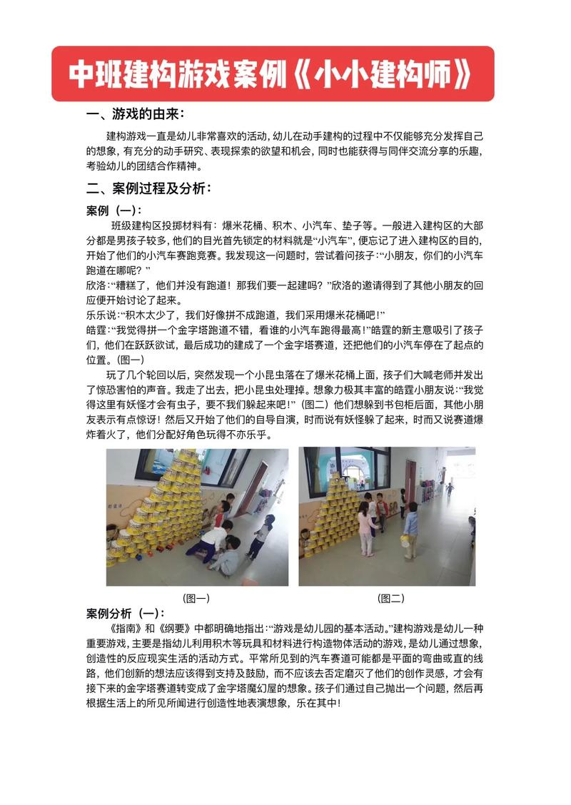 解锁幼儿建构游戏的核心价值,从材料投放、教师指导到幼儿能力发展的深度研究-图1 解锁幼儿建构游戏的核心价值,从材料投放、教师指导到幼儿能力发展的深度研究-图1