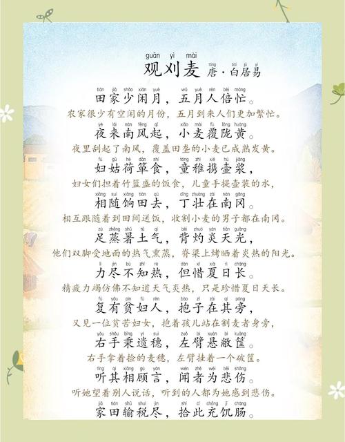 从汗滴禾下土到动手即成长,用古诗智慧培育孩子珍惜劳动、尊重成果的品格-图1 从汗滴禾下土到动手即成长,用古诗智慧培育孩子珍惜劳动、尊重成果的品格-图1