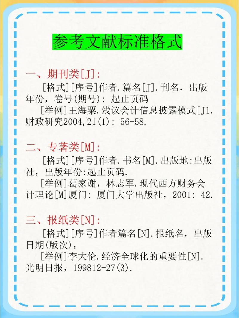 会计准则参考文献规范撰写指南，格式、类型及权威来源解析-图2