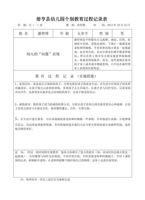 如何做好幼儿园特殊儿童教育记录?-图2 如何做好幼儿园特殊儿童教育记录?-图2