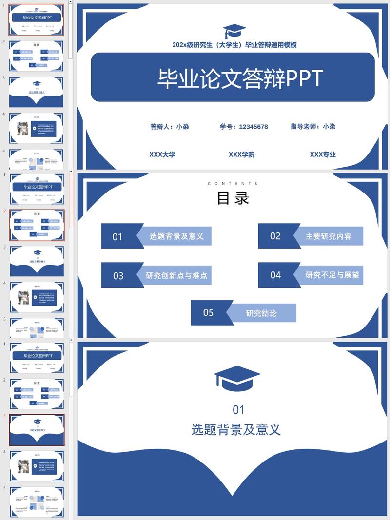 研究生预答辩PPT模板怎么选？-图1