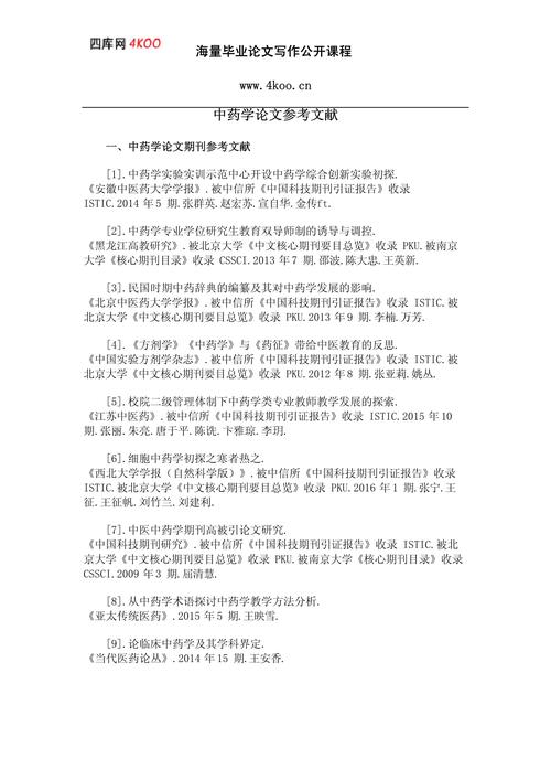 最新中医药论文参考文献有哪些？-图2