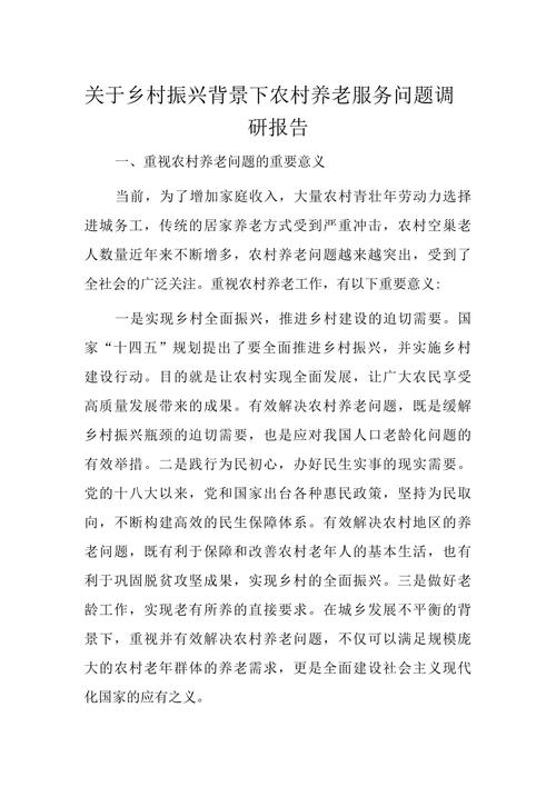 农村养老研究参考文献-图1