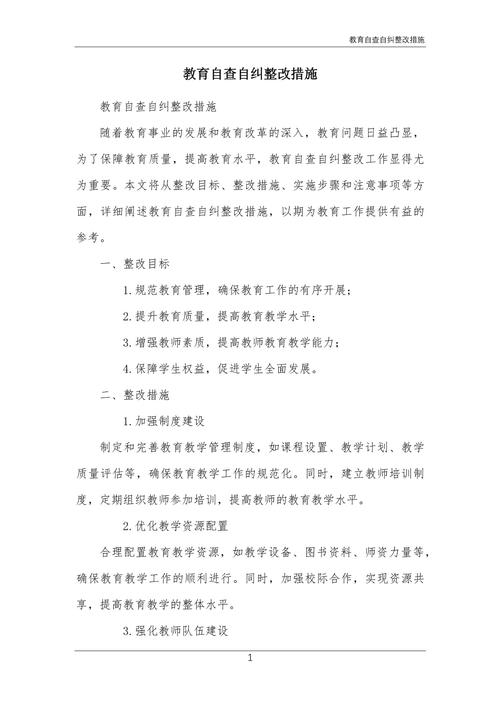 教育项目整改措施如何落地见效？-图1