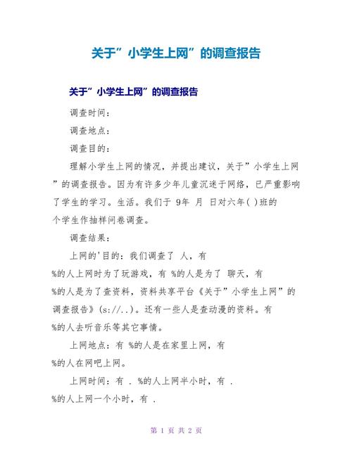 上网研究报告范文怎么写？-图2